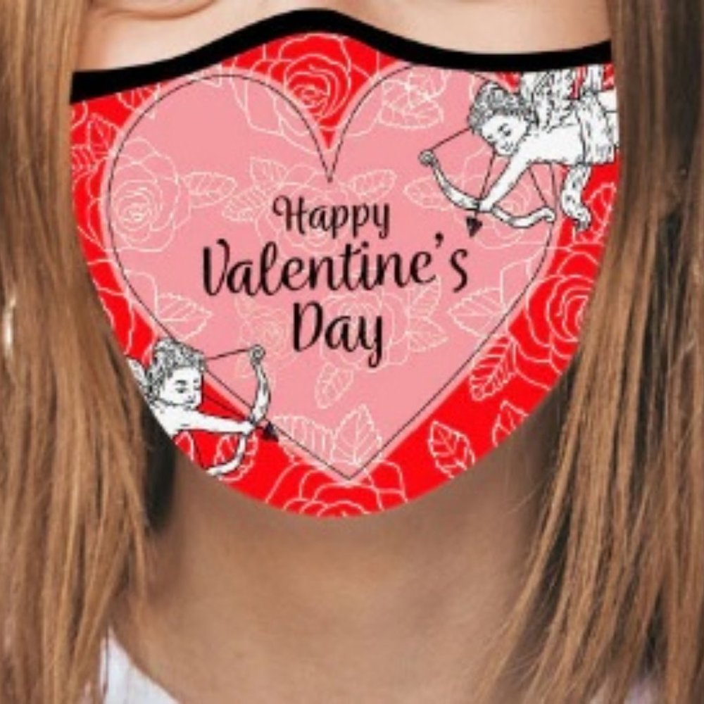 2/$15 Valentine's Day Fashion Face Mask